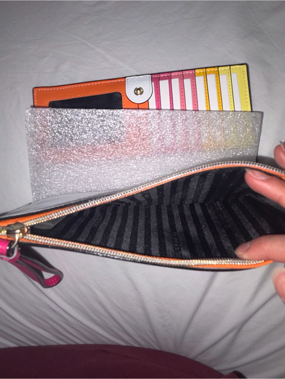 Victoria's Secret Bright Pink Wristlet Wallet - Picture 4 of 10